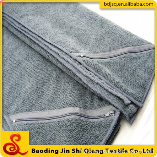 Wholesale Microfiber Sports Towel With Zipper Zipper Towel